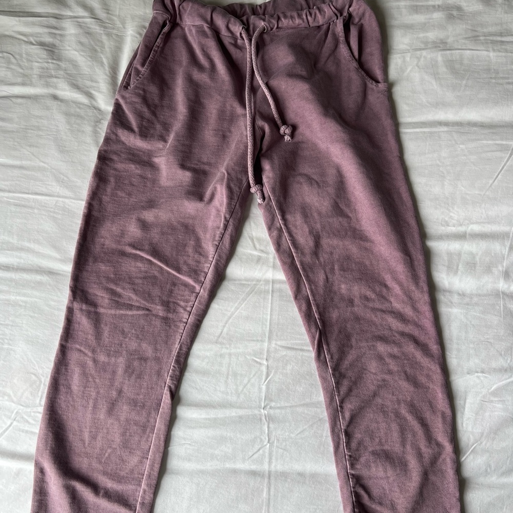 Women's Cropped Pants in Mauve